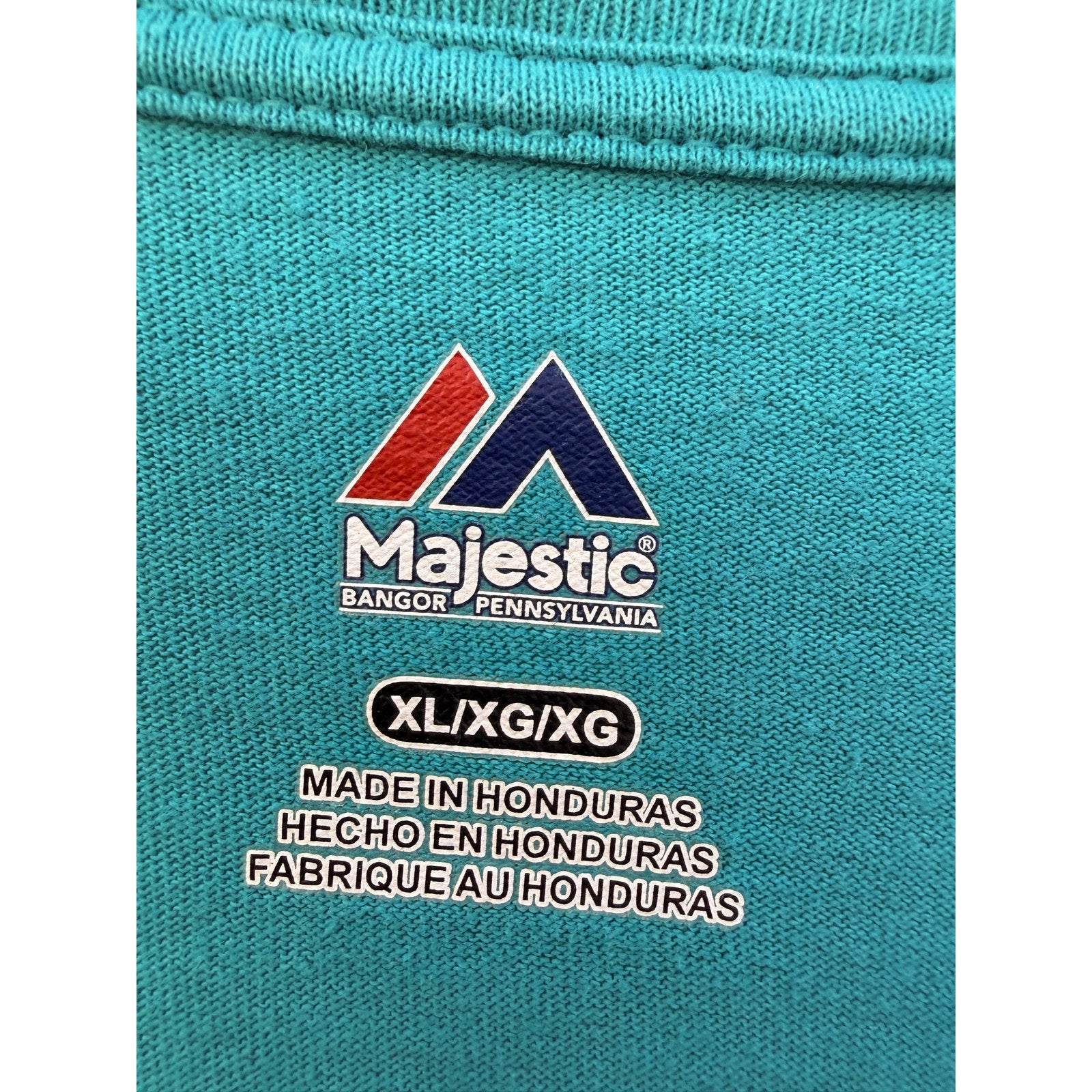 Miami Dolphins NFL T Shirt Mens XL Majestic Aqua Logo Football Fan Tee