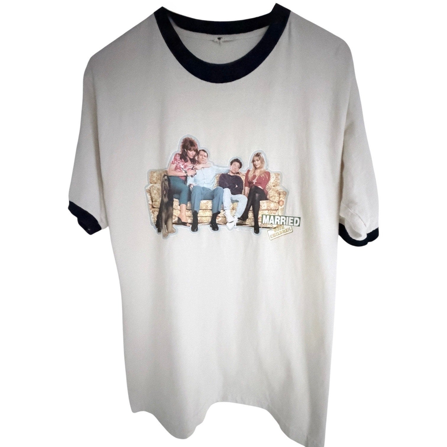 Married With Children Ringer Graphic T Shirt Mens Large White TV Show