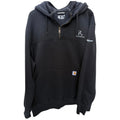 Carhartt Rain Defender Hoodie Mens 3XL Black Loose Fit Quarter Zip Workwear