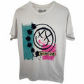 Blink-182 Smiley Arrows Mens M White Punk Rock Graphic Tee