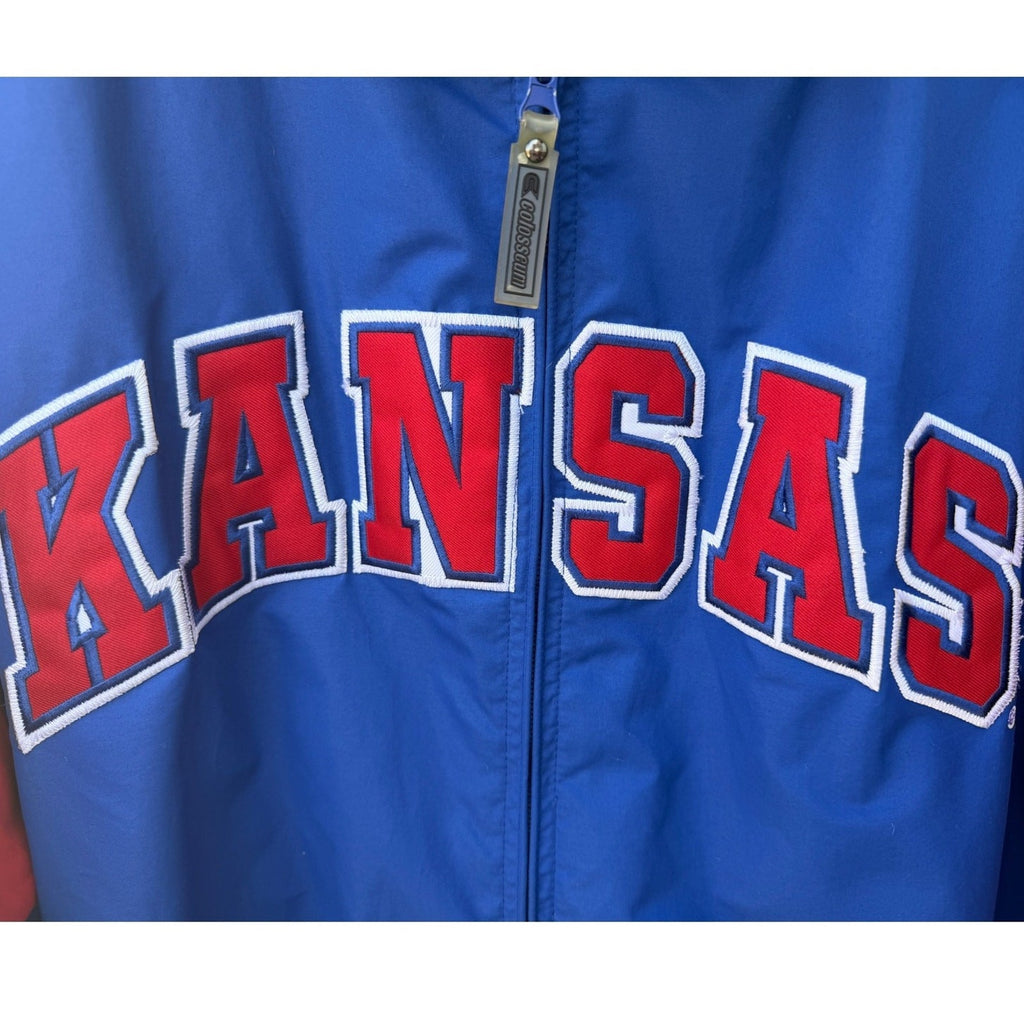 Kansas Jayhawks Full Zip Jacket Mens XL