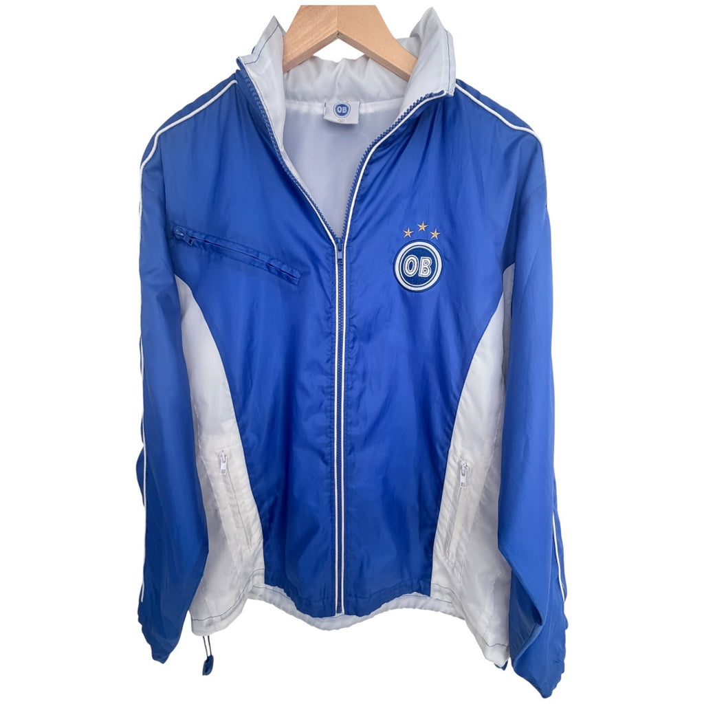 OB Track Jacket Mens XL Blue Full Zip Lightweight Athletic Streetwear