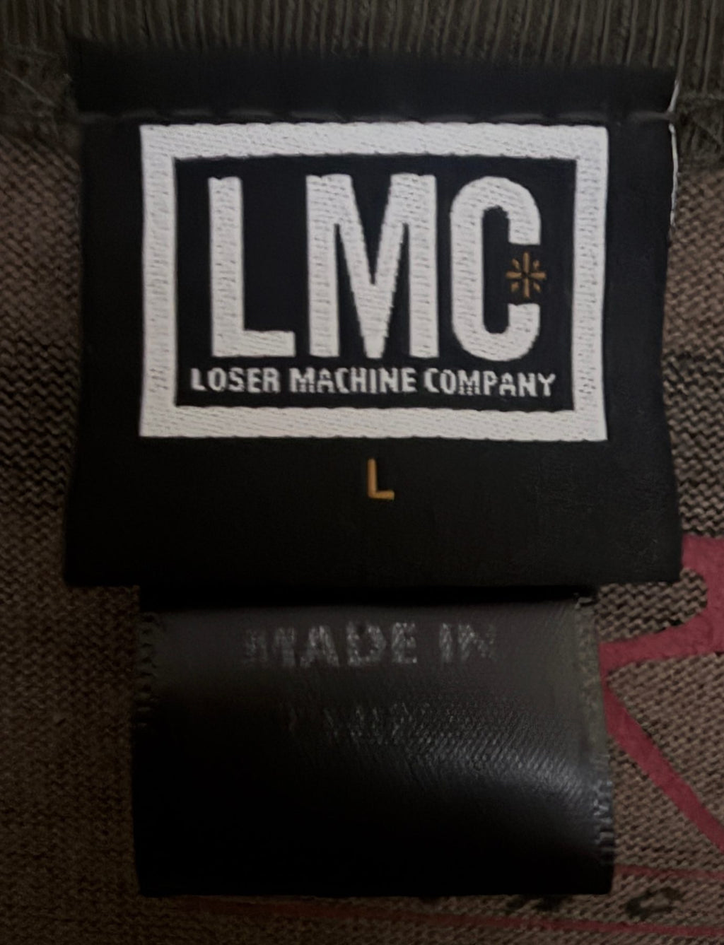 Loser Machine Company Men's Gray Hell-Raiser T-Shirt — brand label