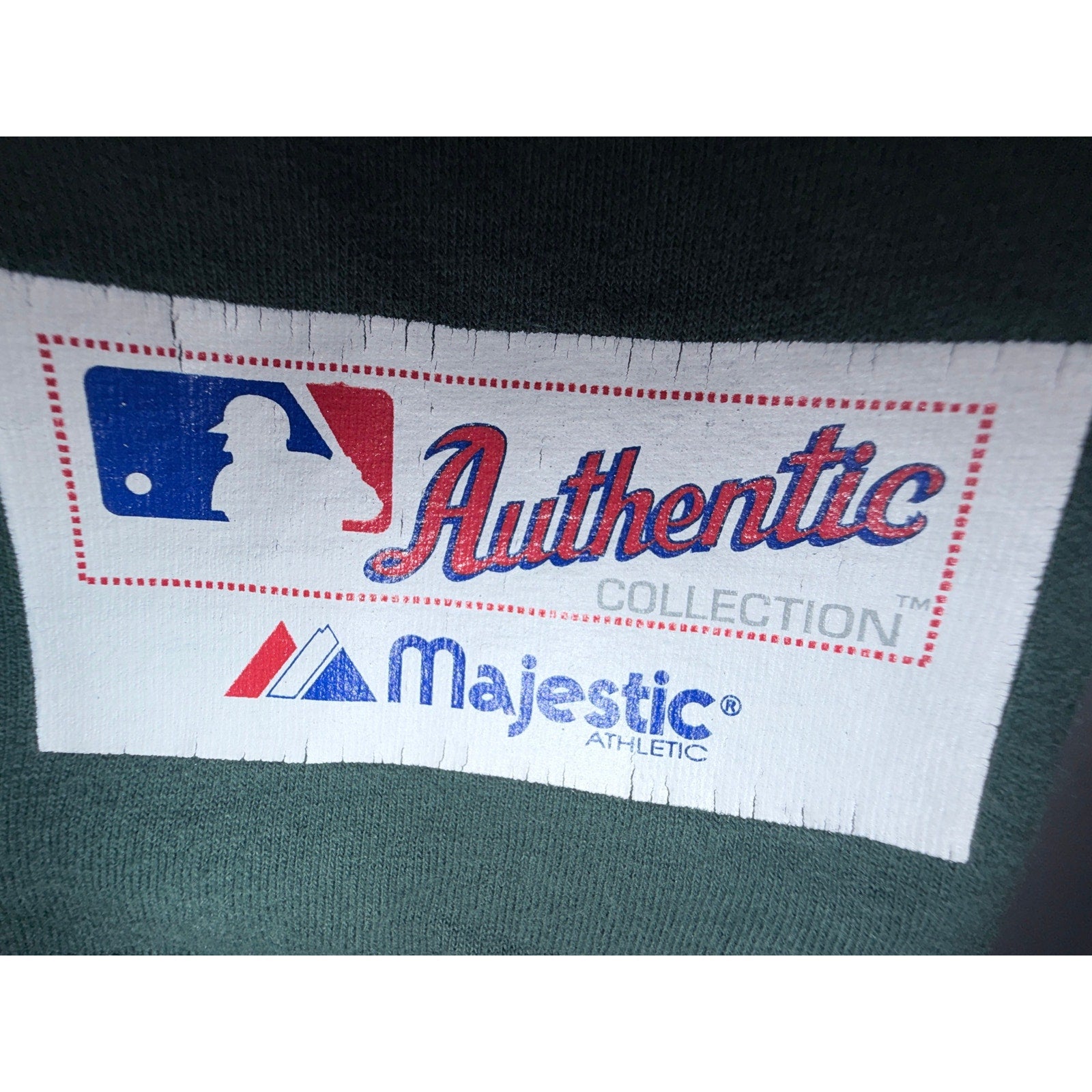 Majestic Oakland Athletics Spring Training 2006 Graphic T Shirt Mens Large Green