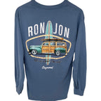 Ron Jon Surf Shop Men's Blue Cozumel – It's all about the ride! T-Shirt — back view