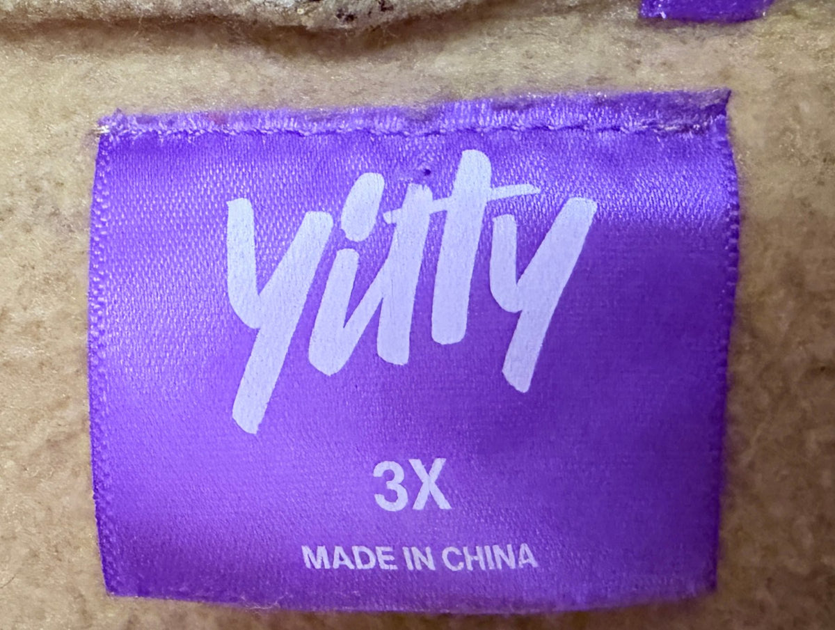 Yitty Women's Yellow Hooded Hoodie — brand label