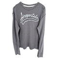 Aeropostale Thermal Long Sleeve Shirt Mens Large Gray Waffle Knit Logo