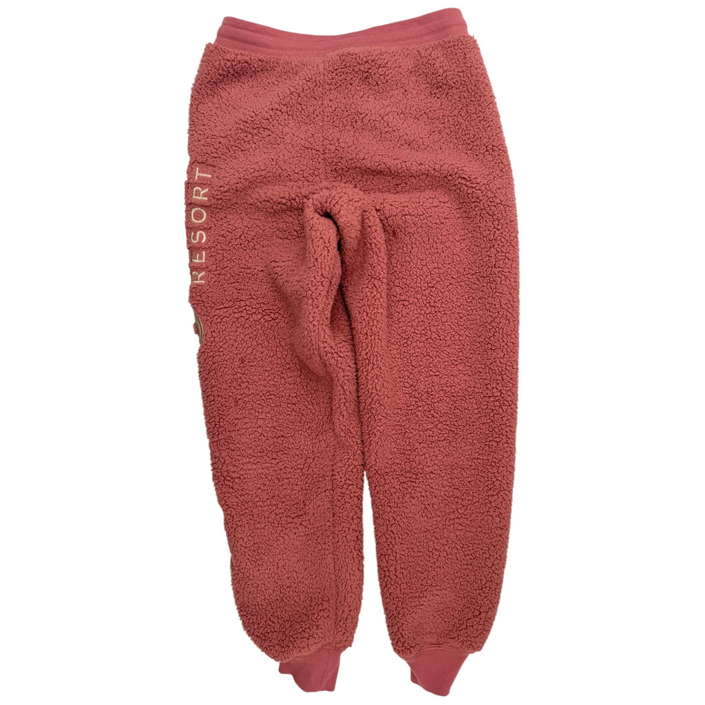 Disney Spirit Jersey Sherpa Jogger Pants Womens Small Pink Lounge Sweatpants