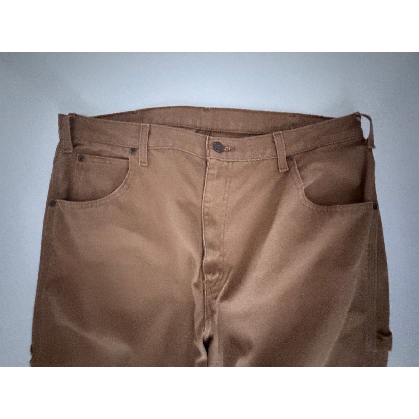 Dickies Carpenter Pants Men's 36x32 Brown Utility Workwear Cotton