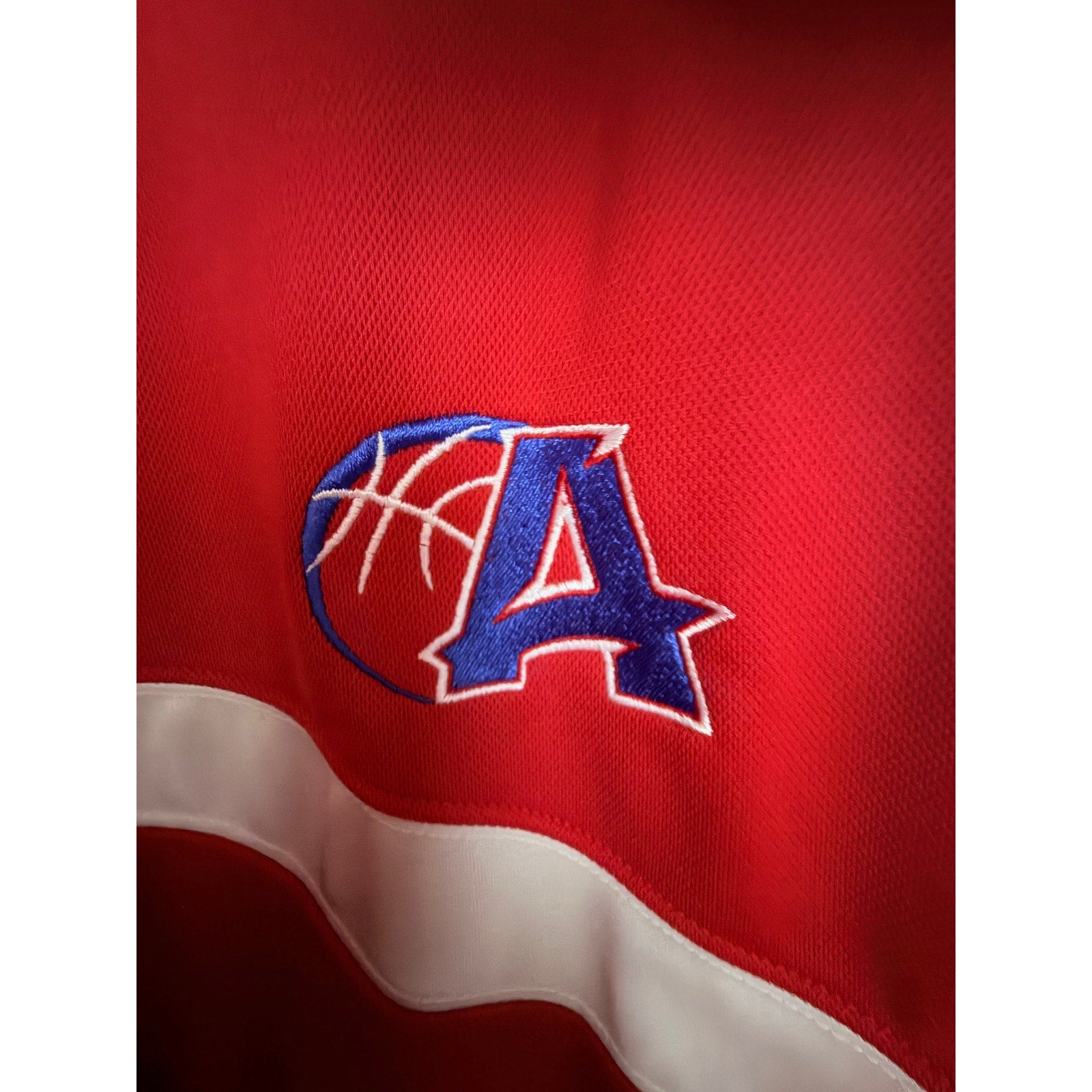 Jordan Full Zip Track Jacket Mens Large Red White Basketball Warm Up Jacket