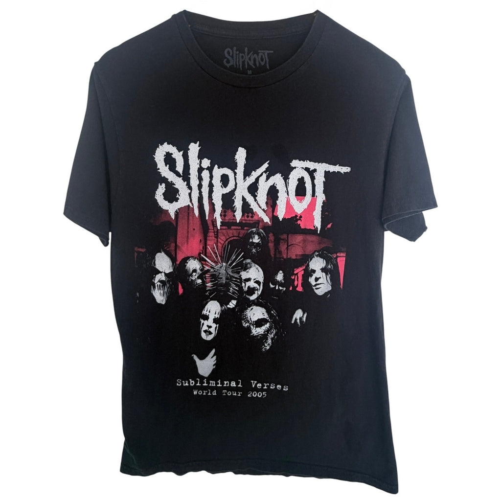 Slipknot Subliminal Verses World Tour 2005 Band T Shirt Mens Medium Black