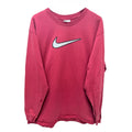 Nike Swoosh T Shirt Mens XL Red Big Logo Graphic