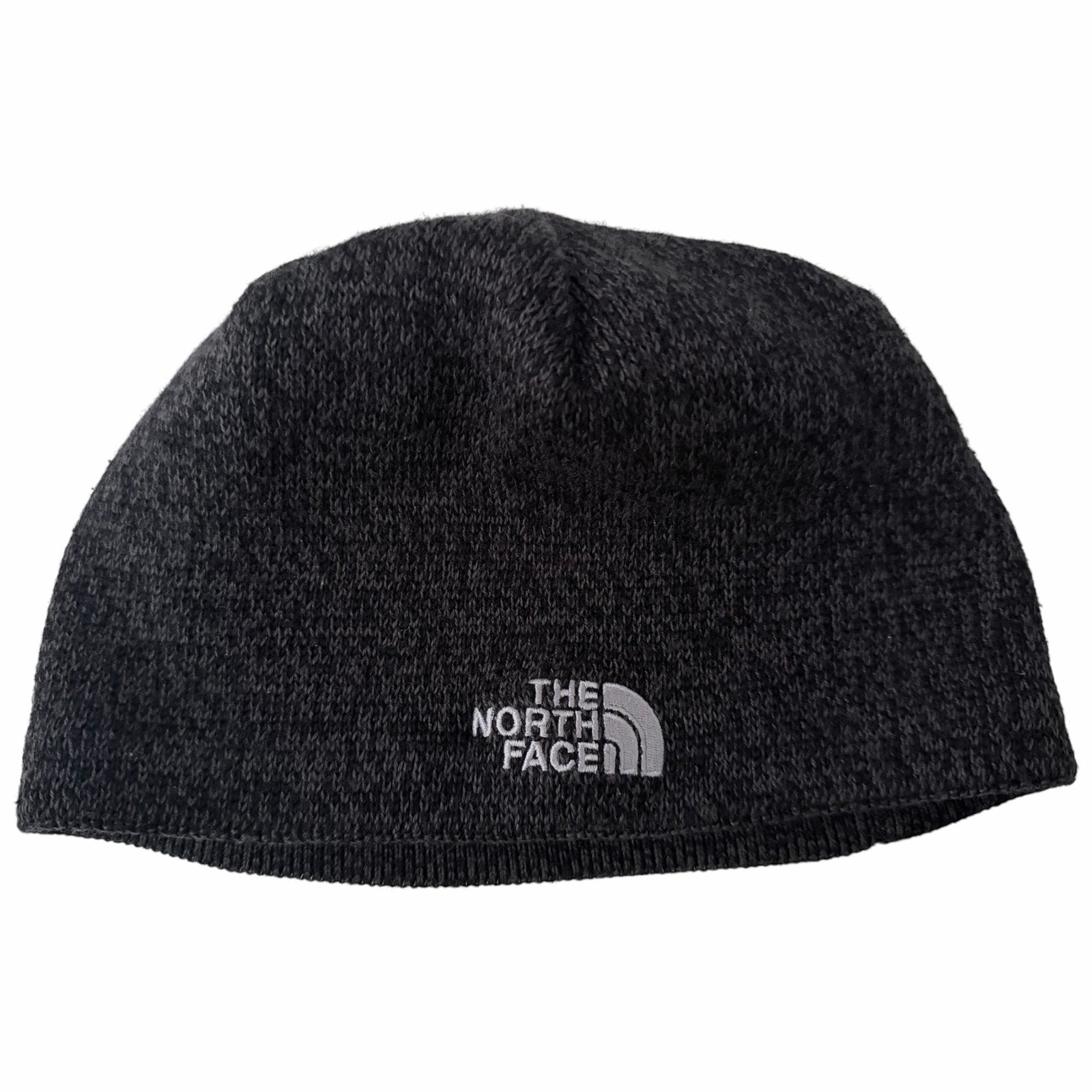 The North Face Reversible Skull Cap Beanie Black Heather Gray One Size