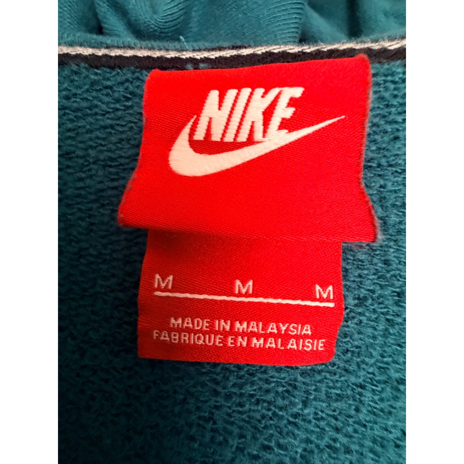 Nike Big Logo Hoodie Womens Medium Teal