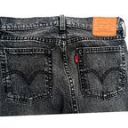 Levi's Wedgie Straight High-Rise Jeans Women's 27 Washed Black detail image 4