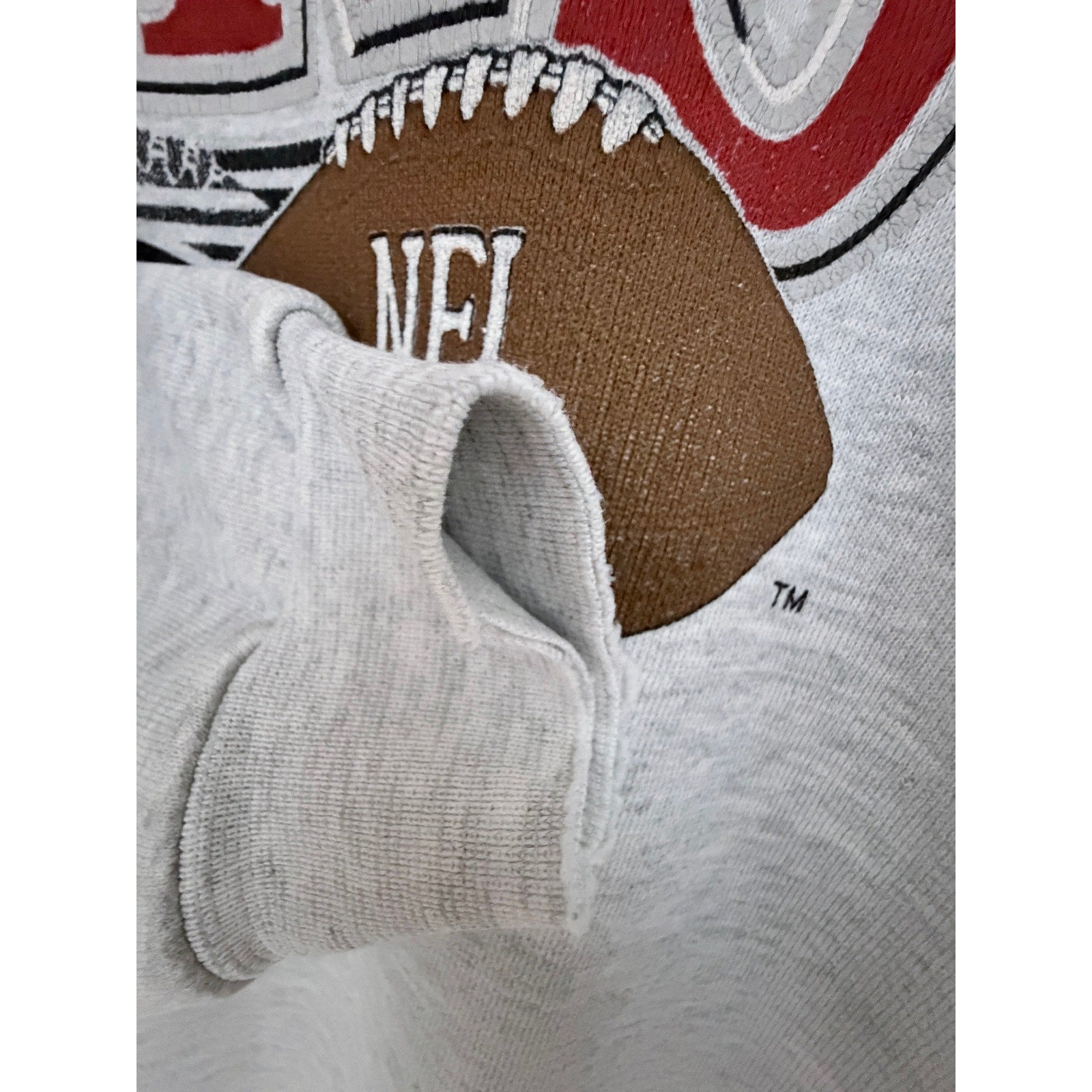 San Francisco 49ers Vintage Sweatshirt Mens Large Gray NFL Crewneck USA Made