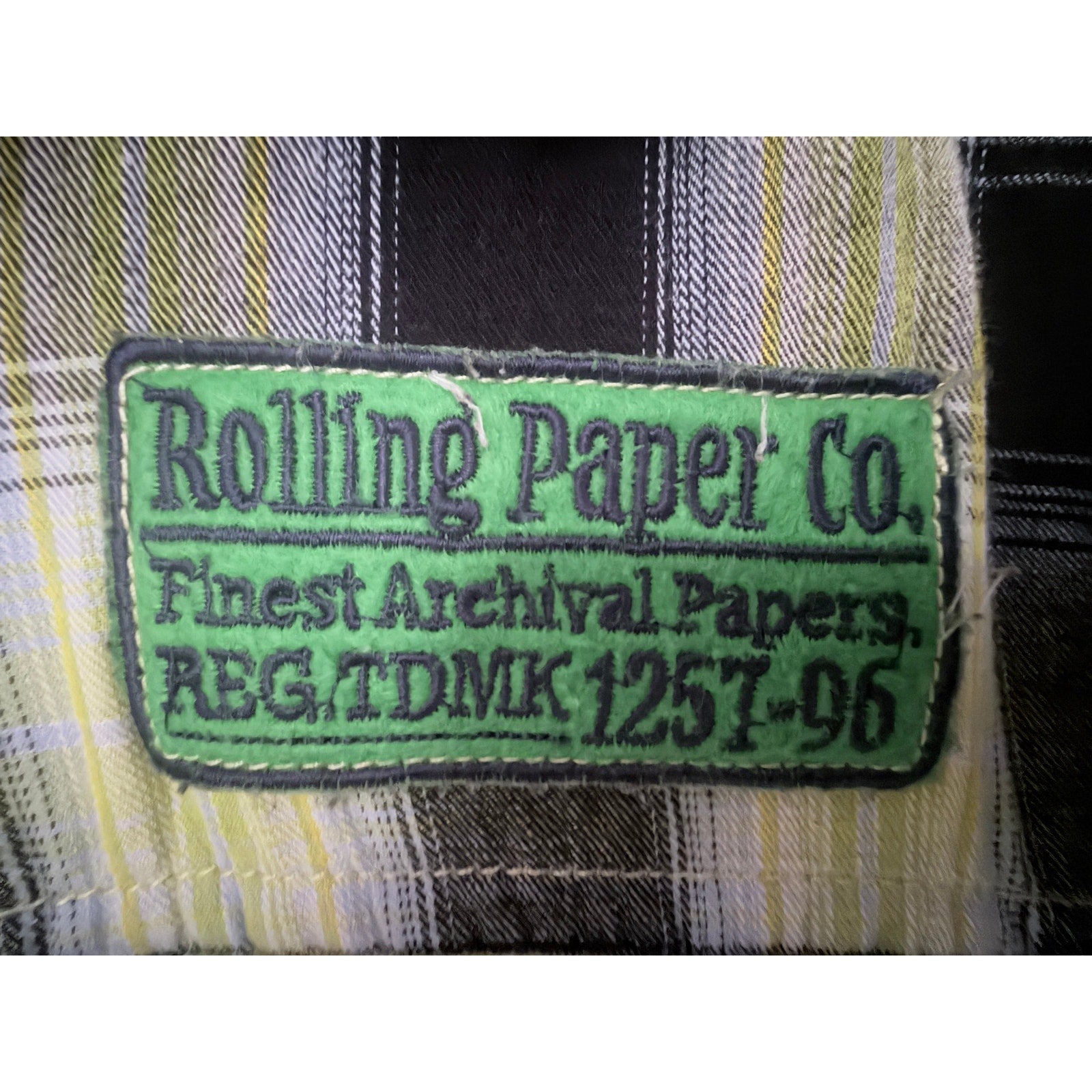 Rolling Paper Co Plaid Snap Shirt Mens XXL