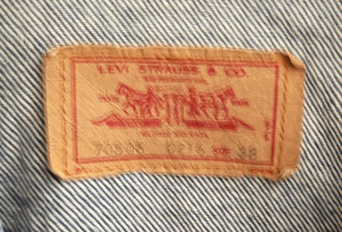 Levi's Men's Blue Sherpa Jacket — brand label
