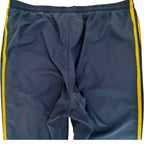 adidas Men's Blue Fleece Striped Activewear Pants — view 5