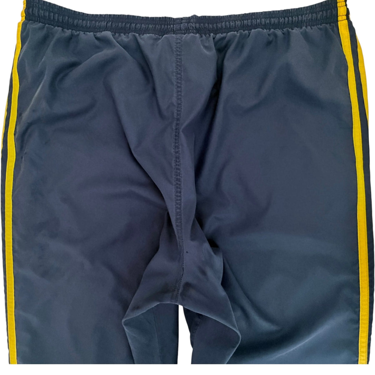 adidas Men's Blue Fleece Striped Activewear Pants — view 5
