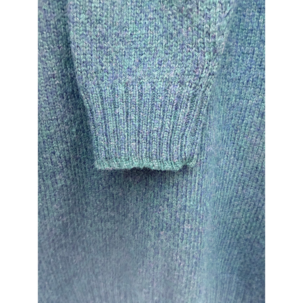 Woolrich Crewneck Sweater Mens Large Green Wool Blend Outdoor Knit Pullover