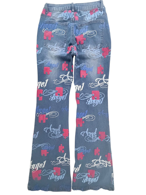 Angel Women's Blue Jeans — back view