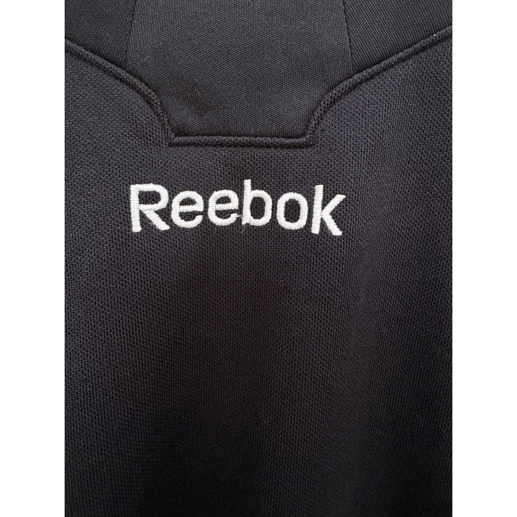 Reebok Goalie Jersey Mens XL Black White Hockey Long Sleeve Athletic Shirt
