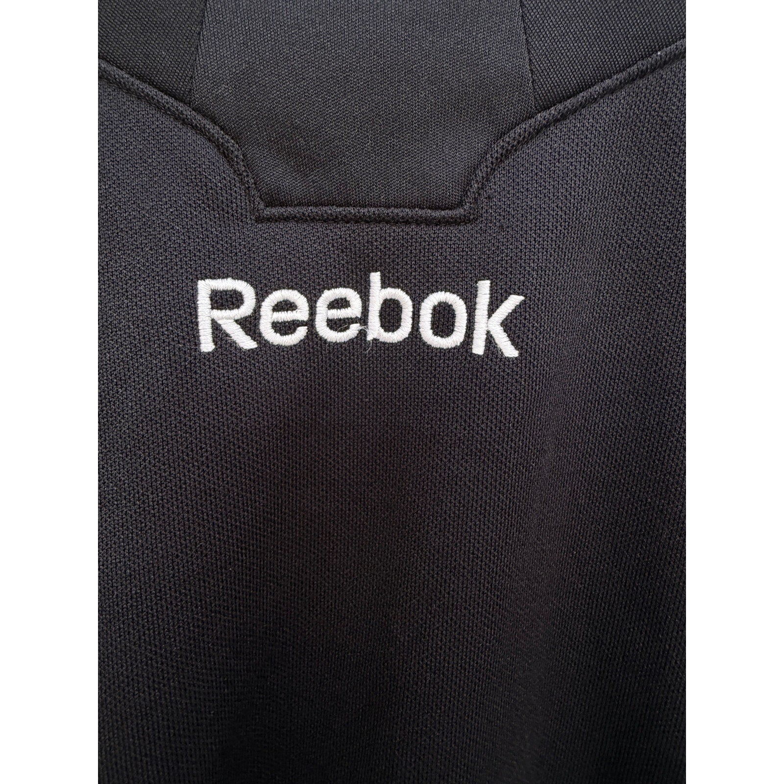 Reebok Goalie Jersey Mens XL Black White Hockey Long Sleeve Athletic Shirt