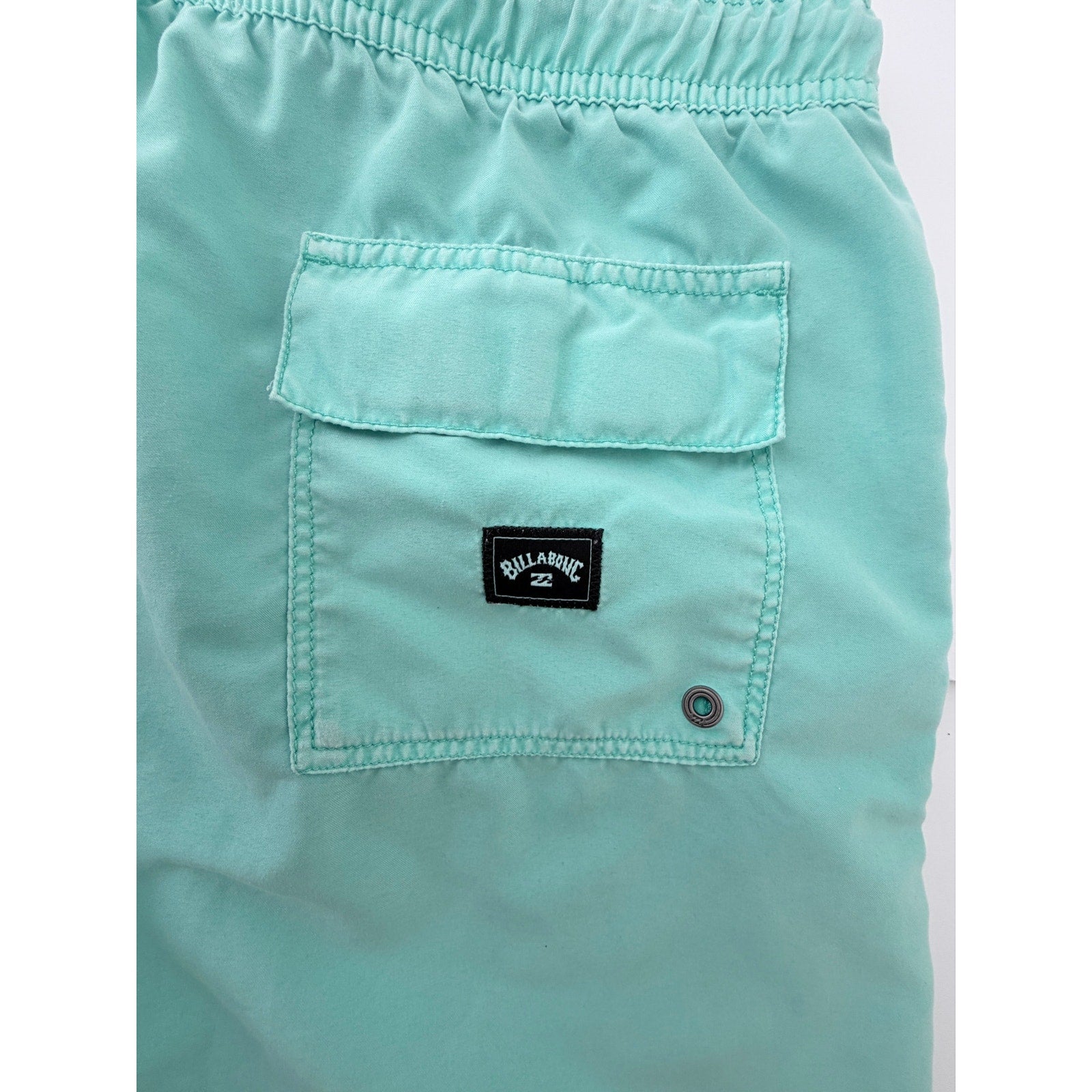 Billabong Mens Medium Mint Green All Day Layback Swim Trunks Board Shorts