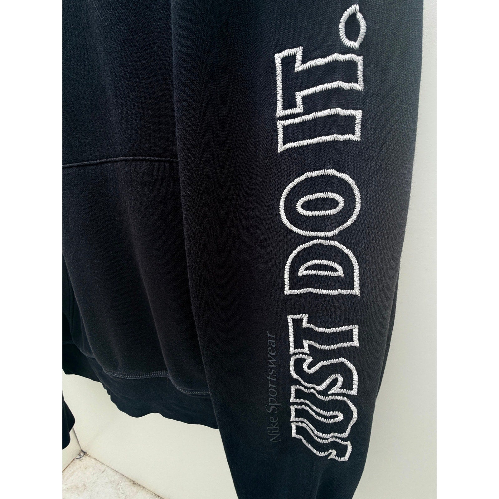 Nike Sportswear Just Do It Pullover Hoodie Mens M Black DD6218-010