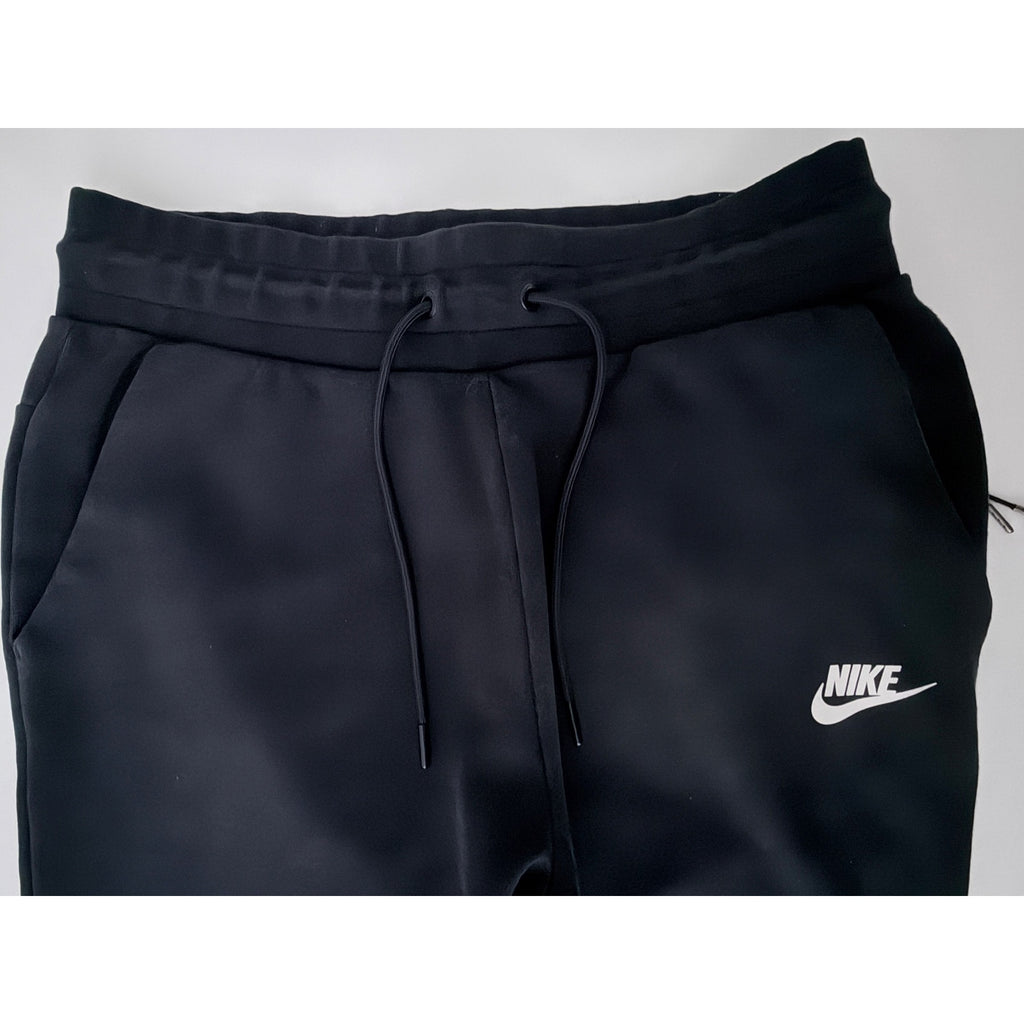 Nike Futura Logo Fleece Jogger Sweatpants Men's Small Black Zip Pocket