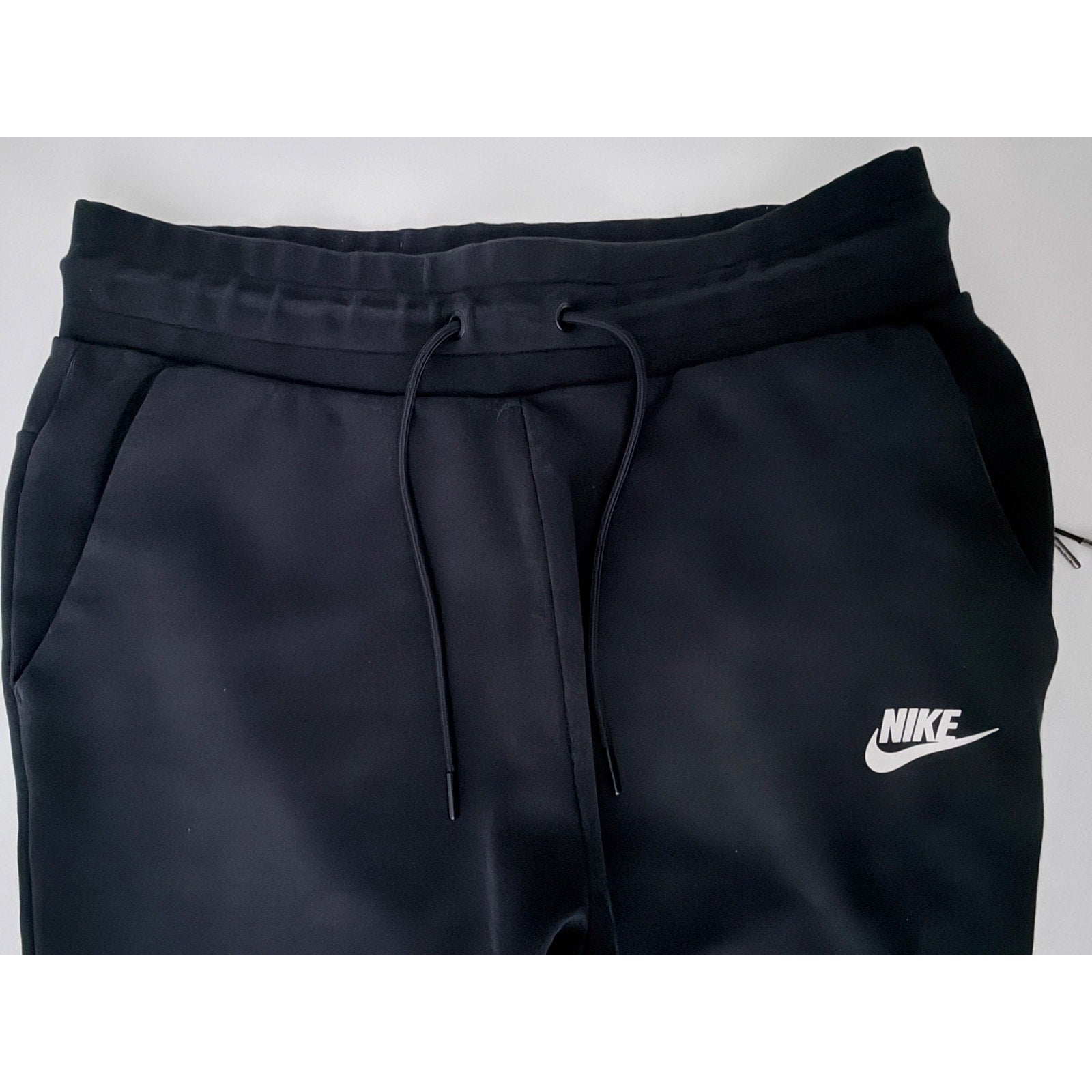 Nike Futura Logo Fleece Jogger Sweatpants Men's Small Black Zip Pocket
