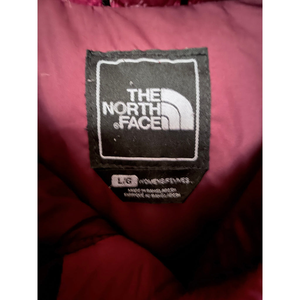The North Face Women's Nuptse 700 Down Puffer Jacket Burgundy Large