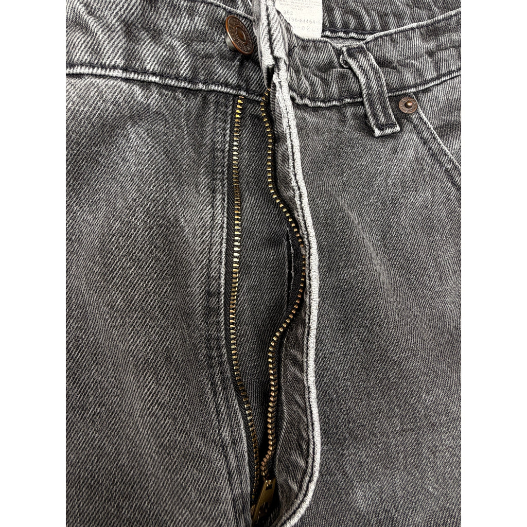 Levis 560 Loose Fit Jeans Mens 38x32 Black Wash Tapered Leg Denim