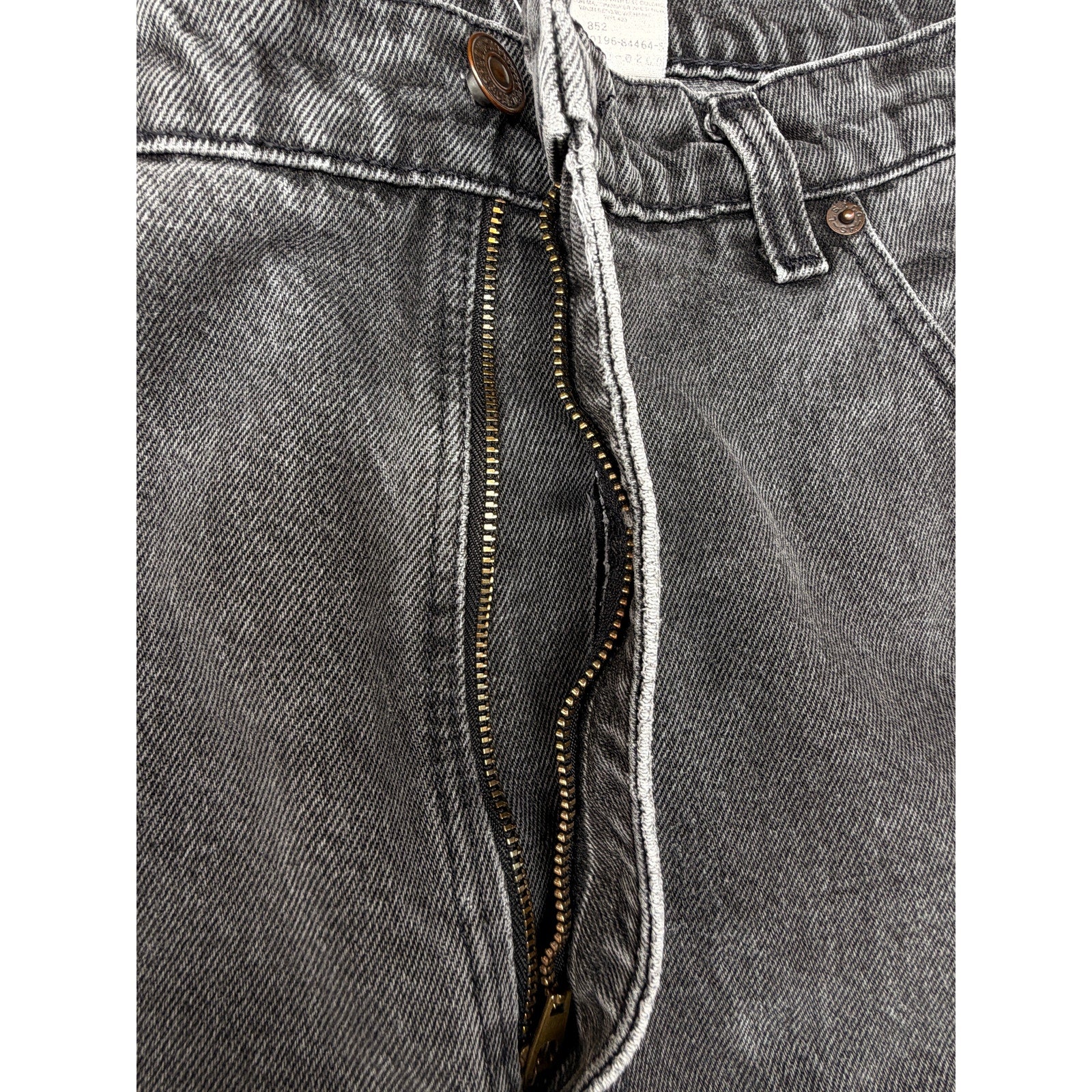 Levis 560 Loose Fit Jeans Mens 38x32 Black Wash Tapered Leg Denim