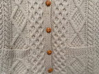 John Molloy Women's Beige Genuine Donegal Traditional Handknits Sweater — view 4