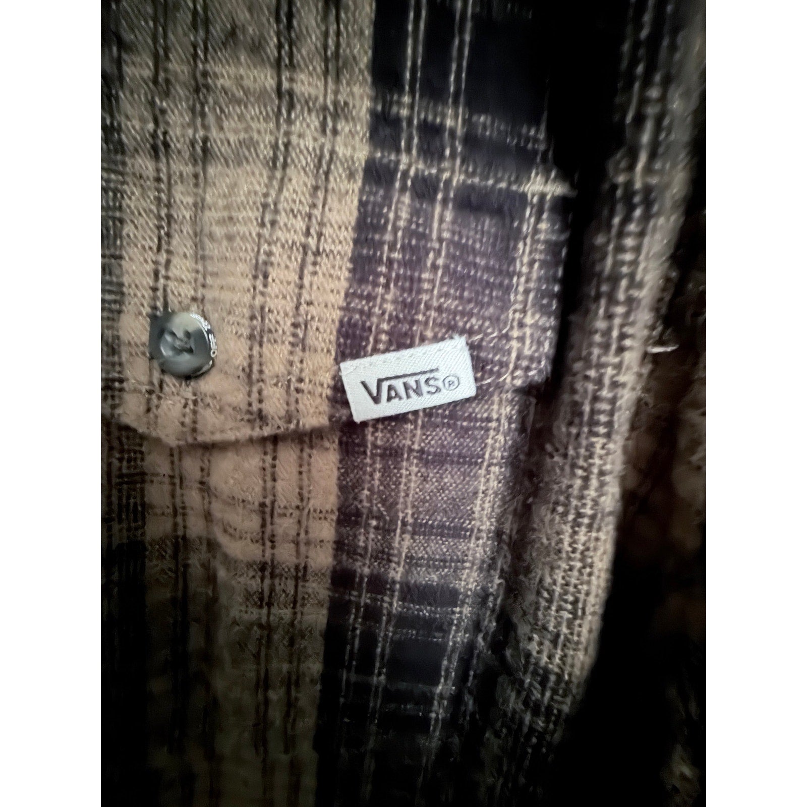 Vans Double Fusion Hooded Flannel Shirt Mens XL Brown Plaid NWT