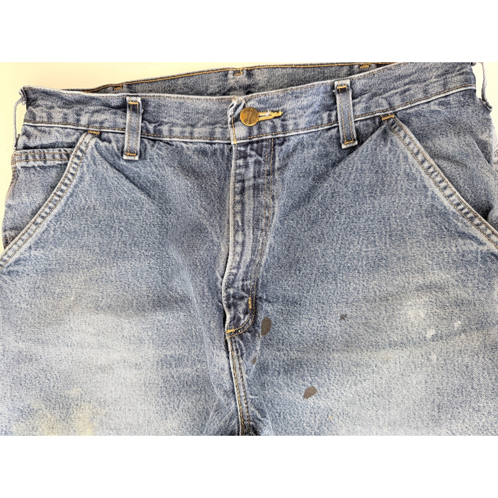 Carhartt B13 DPS Original Dungaree Carpenter Jeans Mens 34x32 Light Wash Denim
