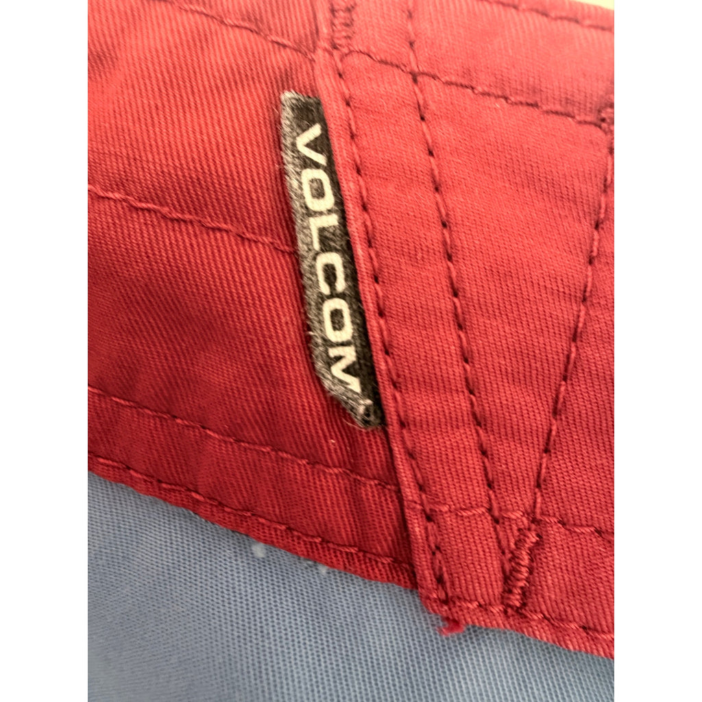 Volcom Board Shorts Mens 31 Blue Red Surf Swim Trunks
