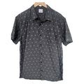 Pink Floyd Button Up Shirt Mens Large Gray Prism Graphic Short Sleeve