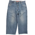Pelle Pelle Denim Pants Mens 38 Blue Baggy Hip Hop Jean Shorts