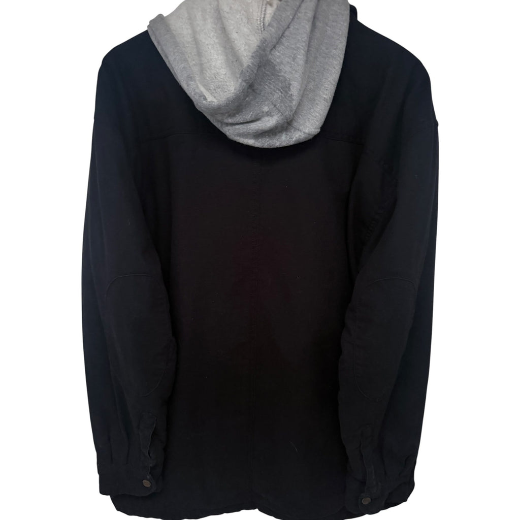 Dickies Men's Black Full-Zip Hooded Jacket — back view