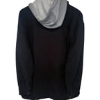 Dickies Men's Black Full-Zip Hooded Jacket — back view