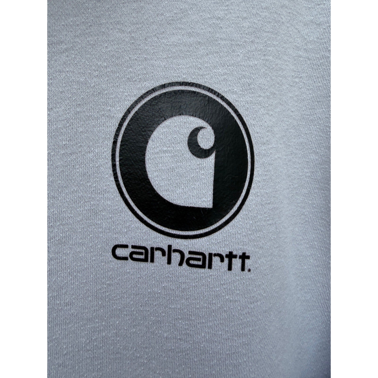 Carhartt Hoodie Mens Large Gray Relaxed Fit Workwear Pullover Sweatshirt
