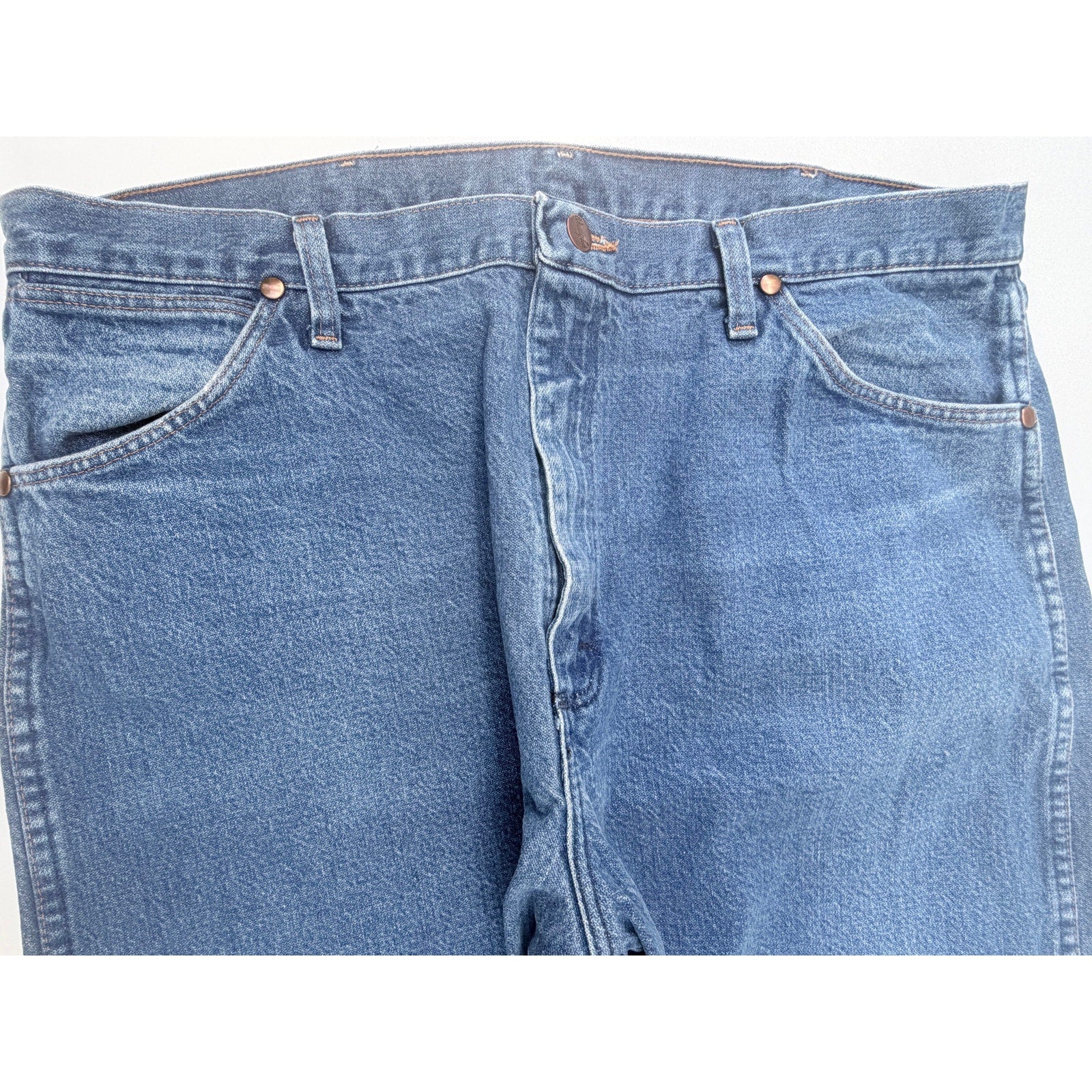 Wrangler Relaxed Fit Jeans Mens 38x30 Blue Western Denim Pants
