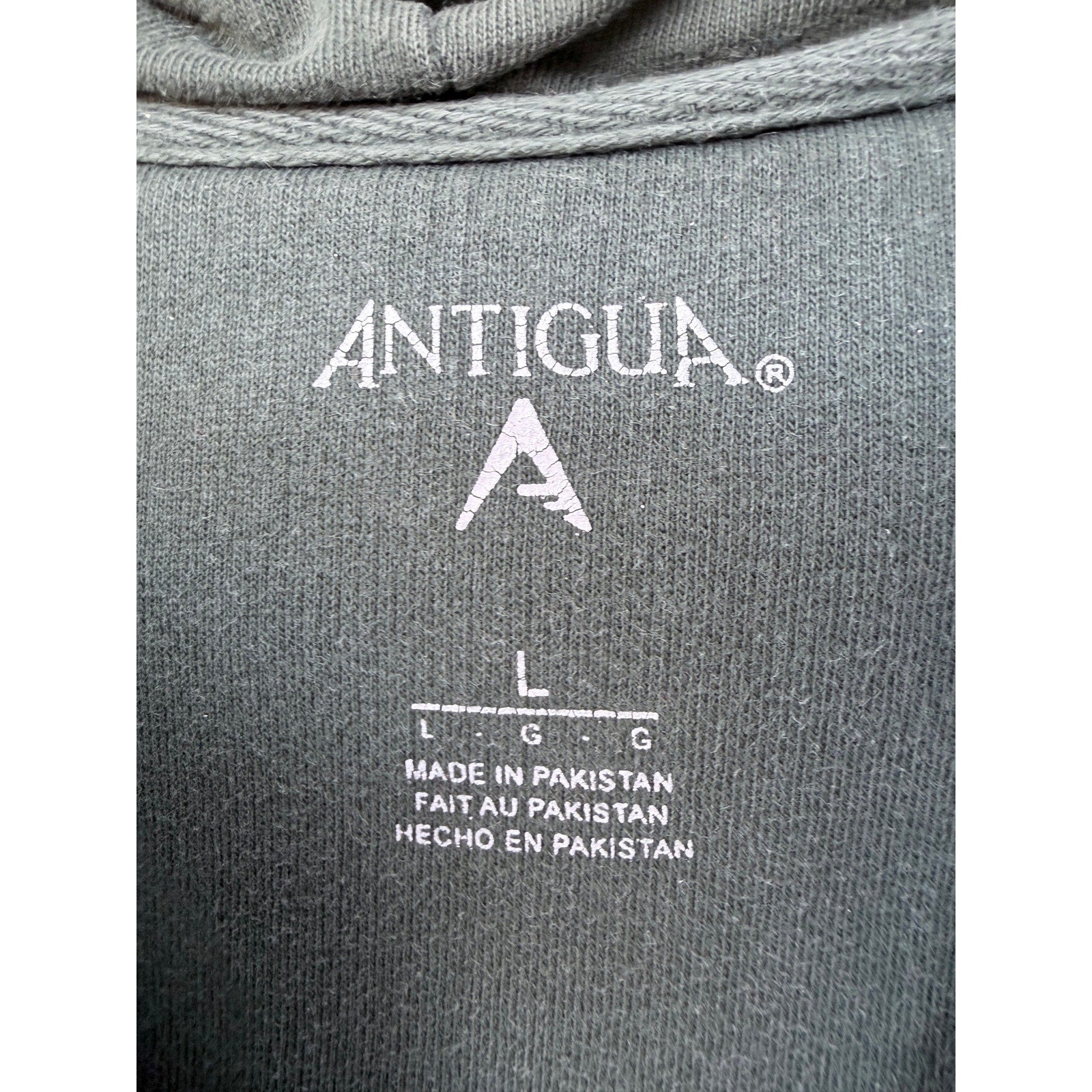 Antigua Green Bay Packers Full Zip Hoodie Mens Large Green NFL Football