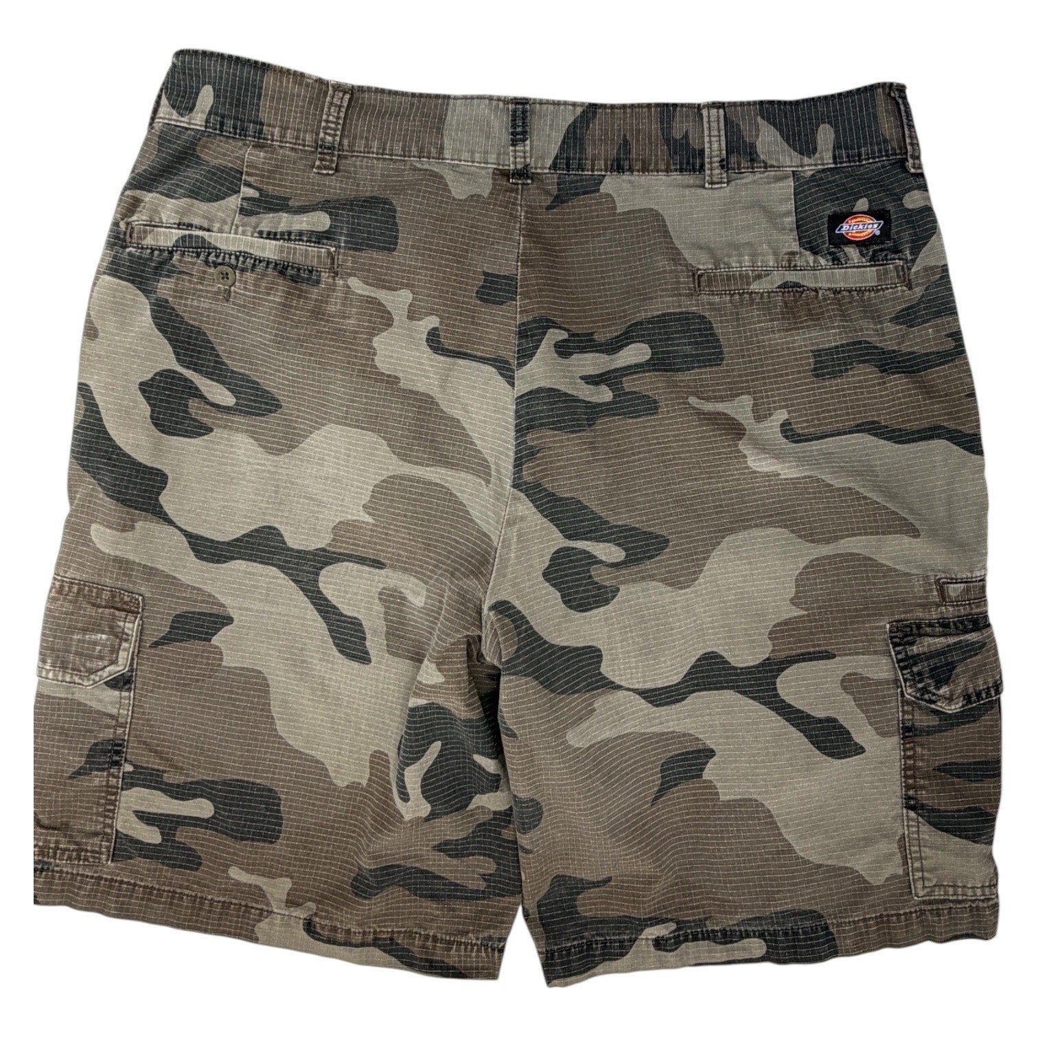 Dickies Cargo Shorts Mens 40 Camo Ripstop Workwear Military Utility Shorts