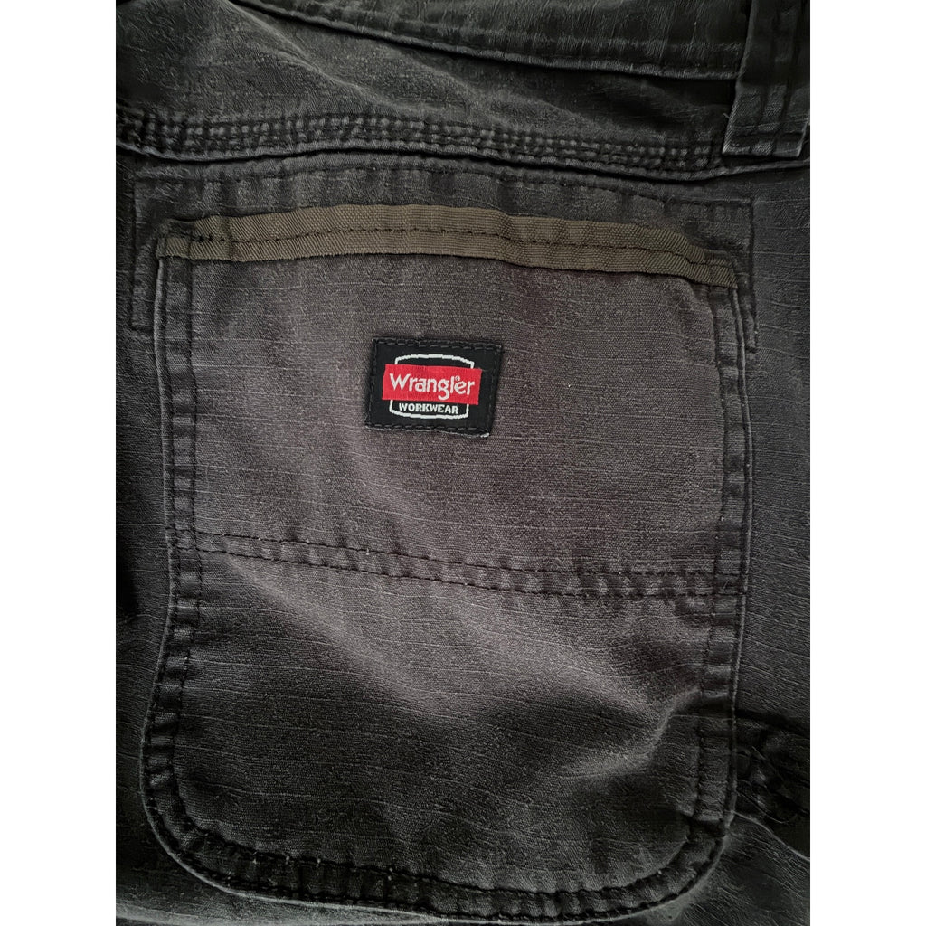 Wrangler Workwear Cargo Carpenter Pants Men's 32x32 Black Utility Work