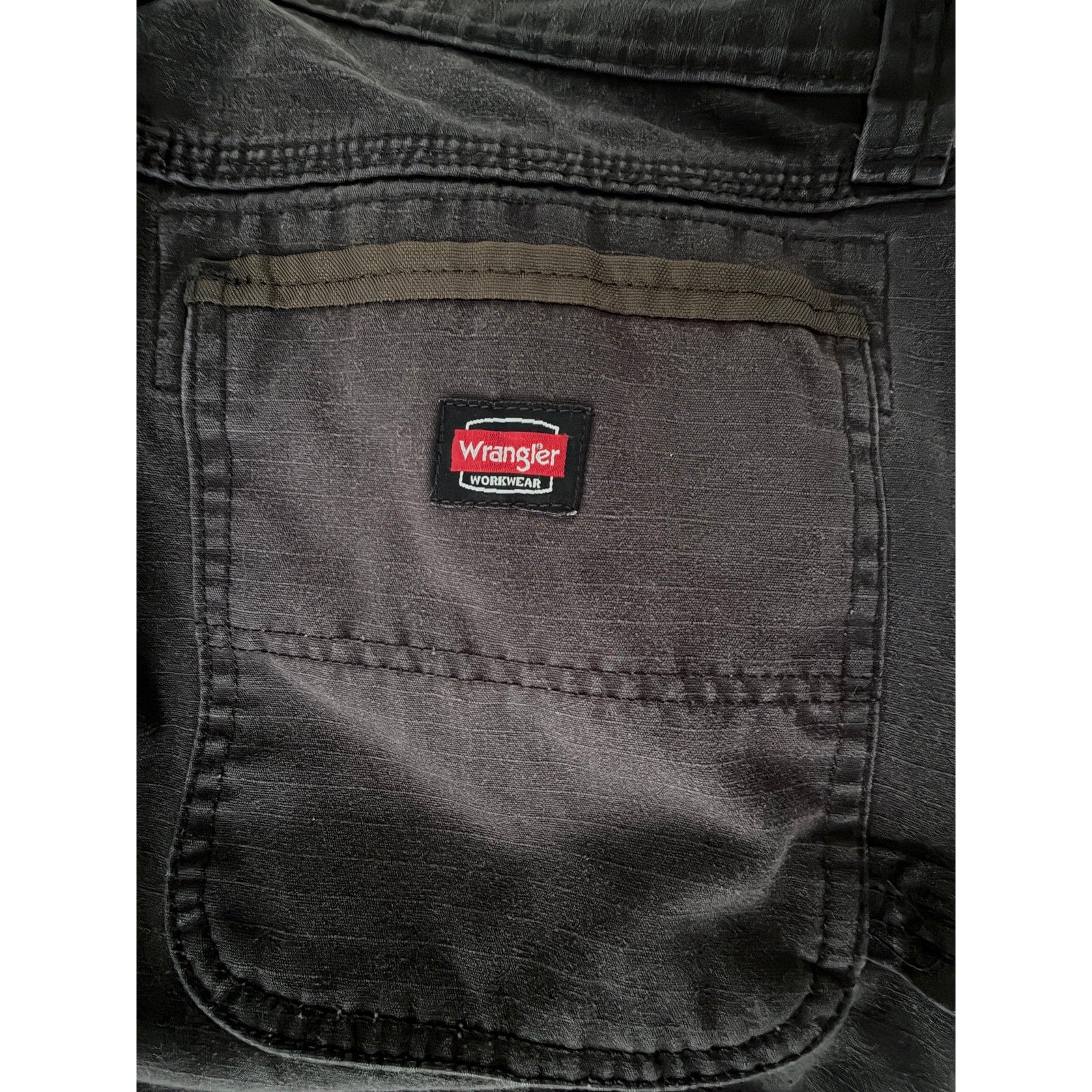 Wrangler Workwear Cargo Carpenter Pants Men's 32x32 Black Utility Work