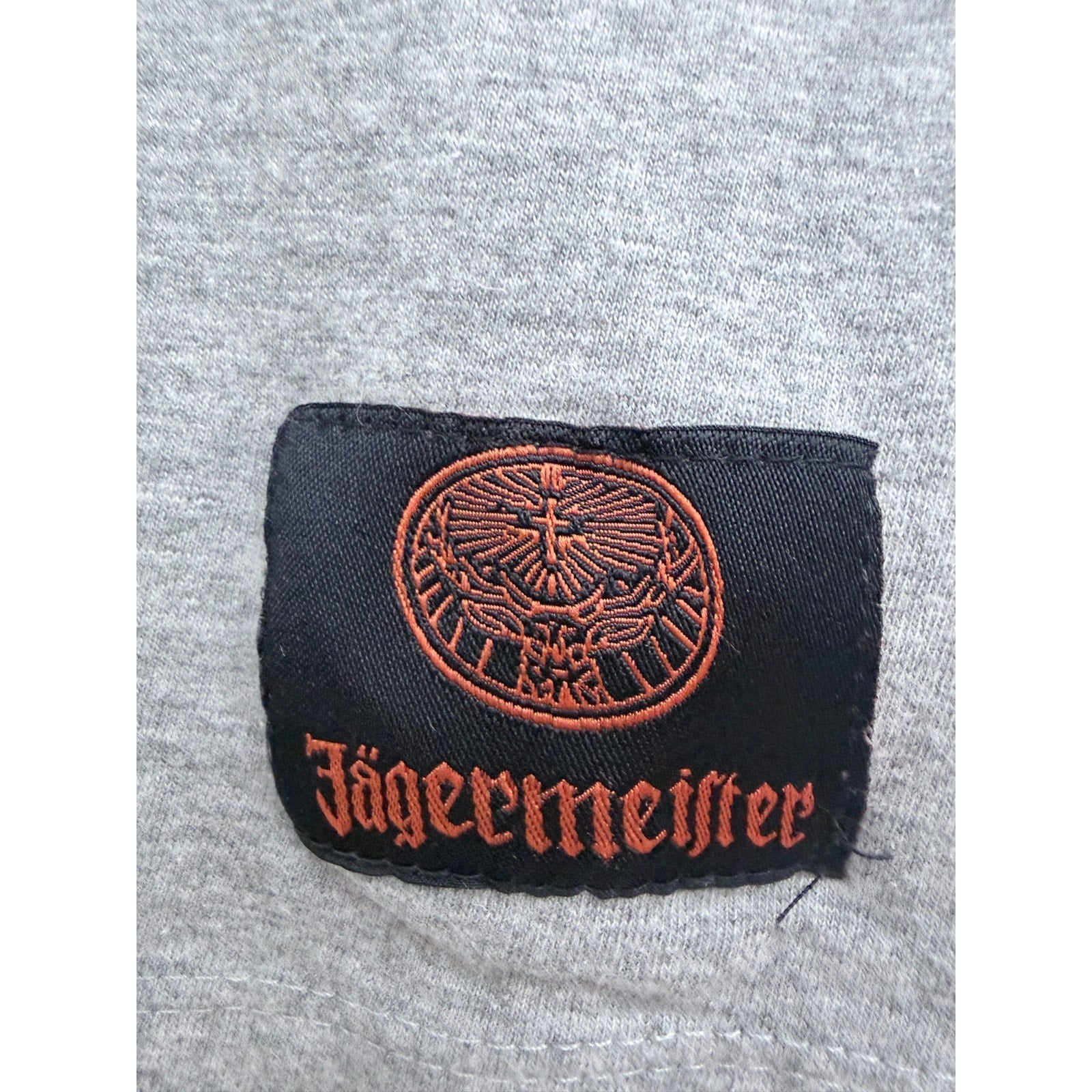 Jagermeister Graphic T Shirt Womens M L Gray Embroidered Logo Tee